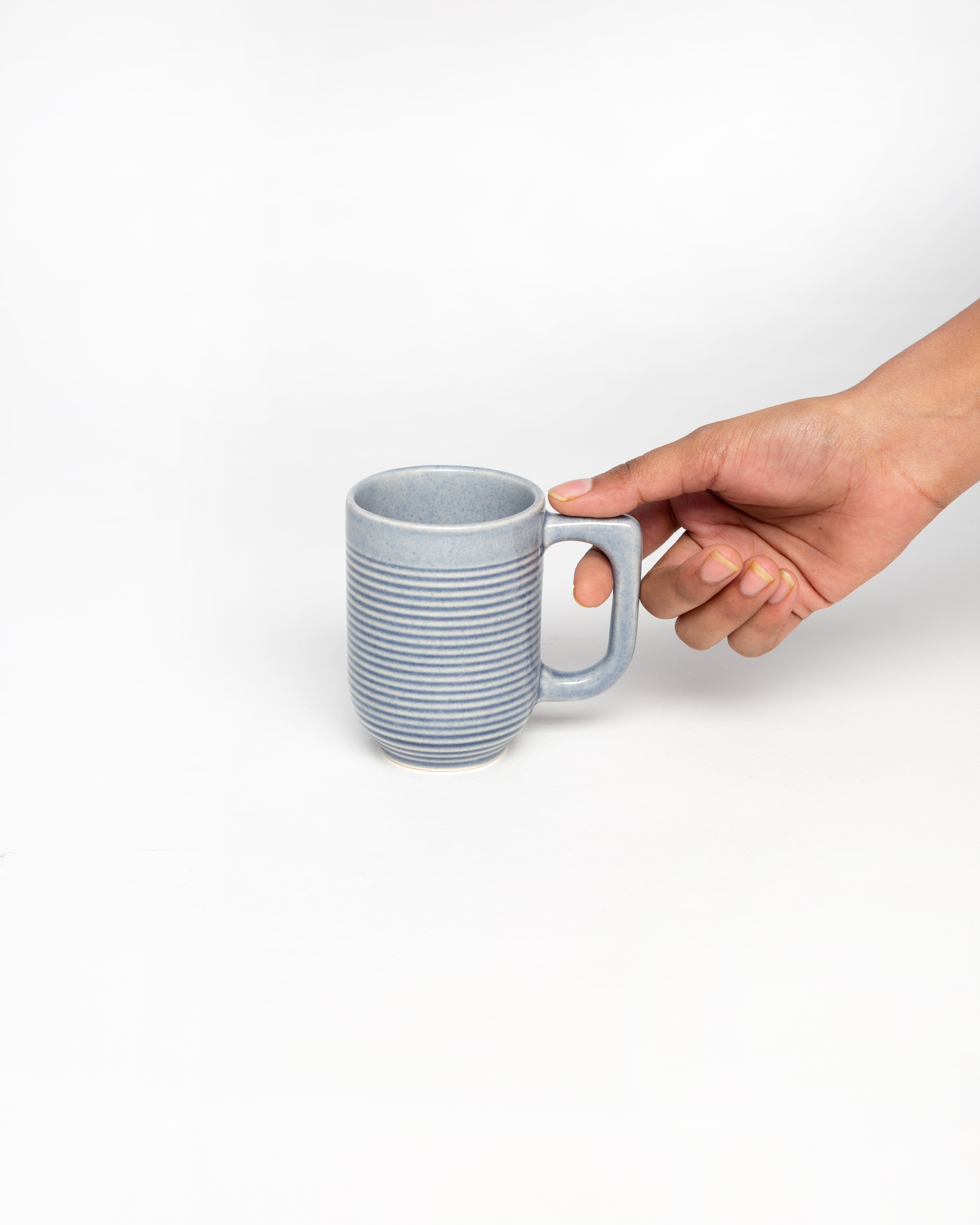 Ripple Tea Cup Stormy, Blue-190 ml (Set of 4)