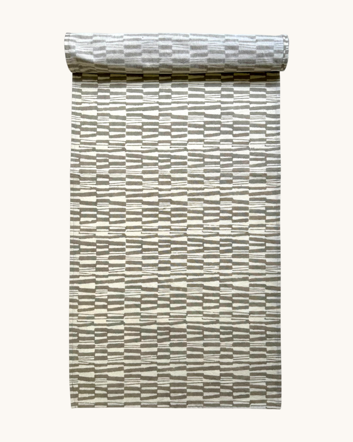 See You Tuesday Table Runner | Block Print Cotton | 17x76.5"