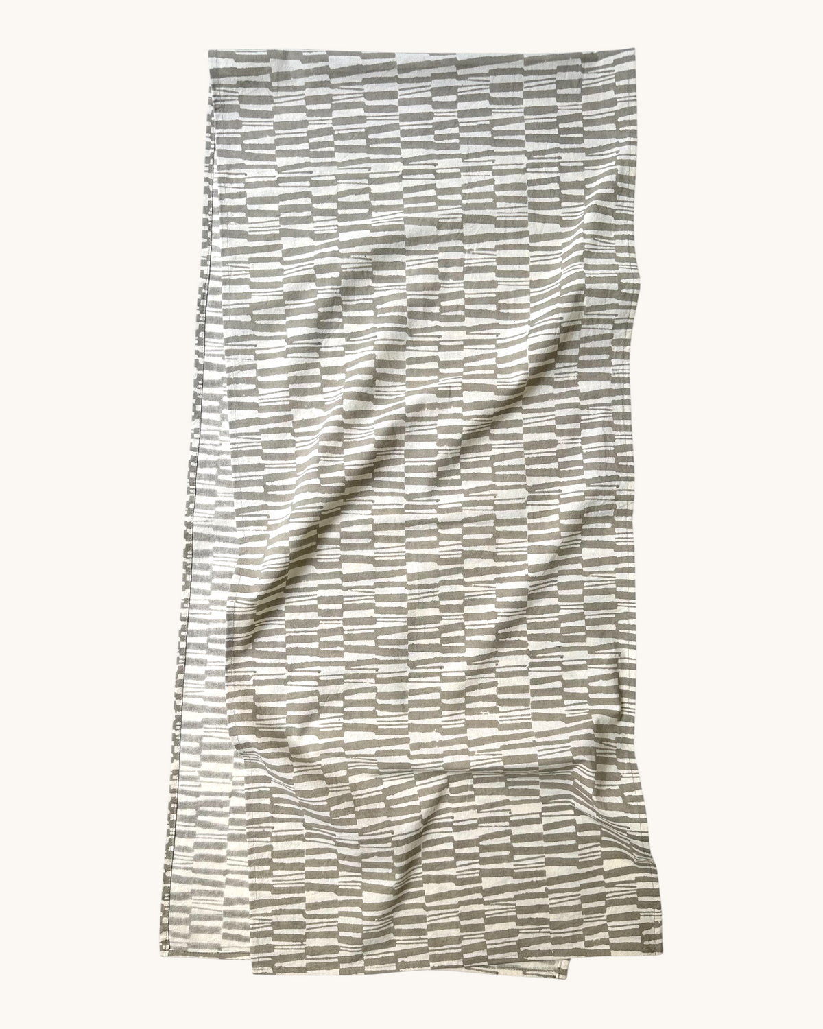 See You Tuesday Table Runner | Block Print Cotton | 17x76.5"