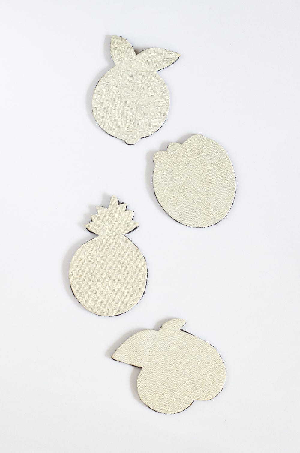 Tropical Beaded Summer Coasters (Pack of 4), 4x4 Inches- Set of 2