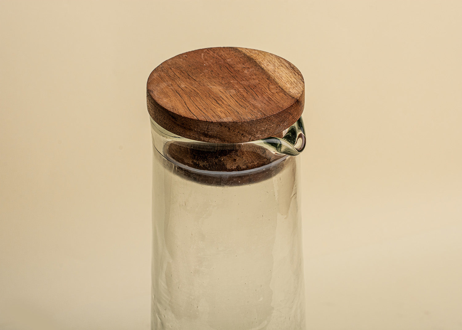 Handcrafted Hammered Glass Carafe