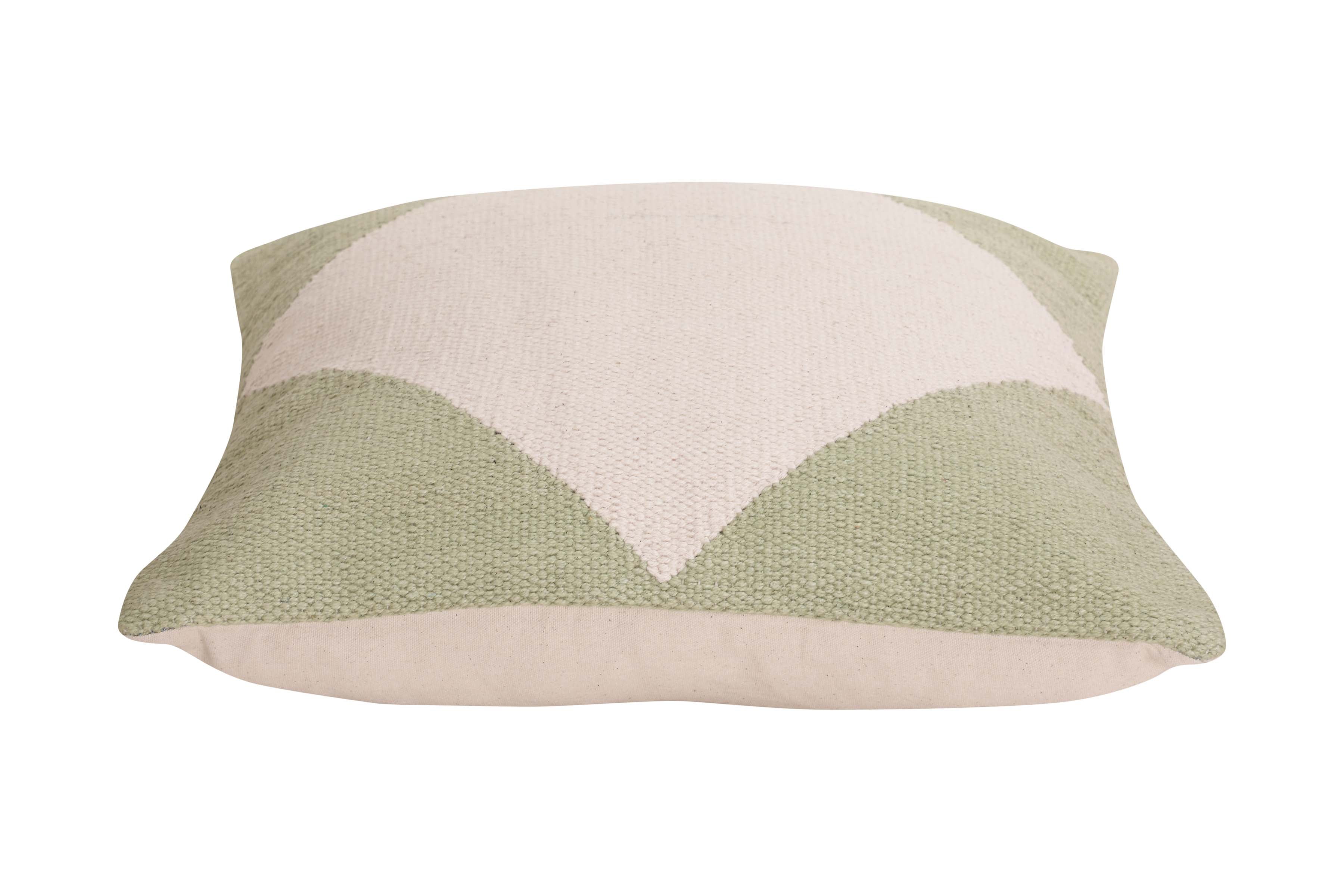 Diamond Accent Pillow, Sage - 18x18 inch