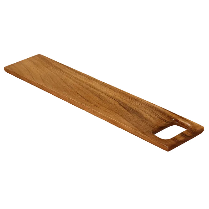 Handmade Teak Wood Charcuterie Board -17.9"x3.6" (Set of 2)