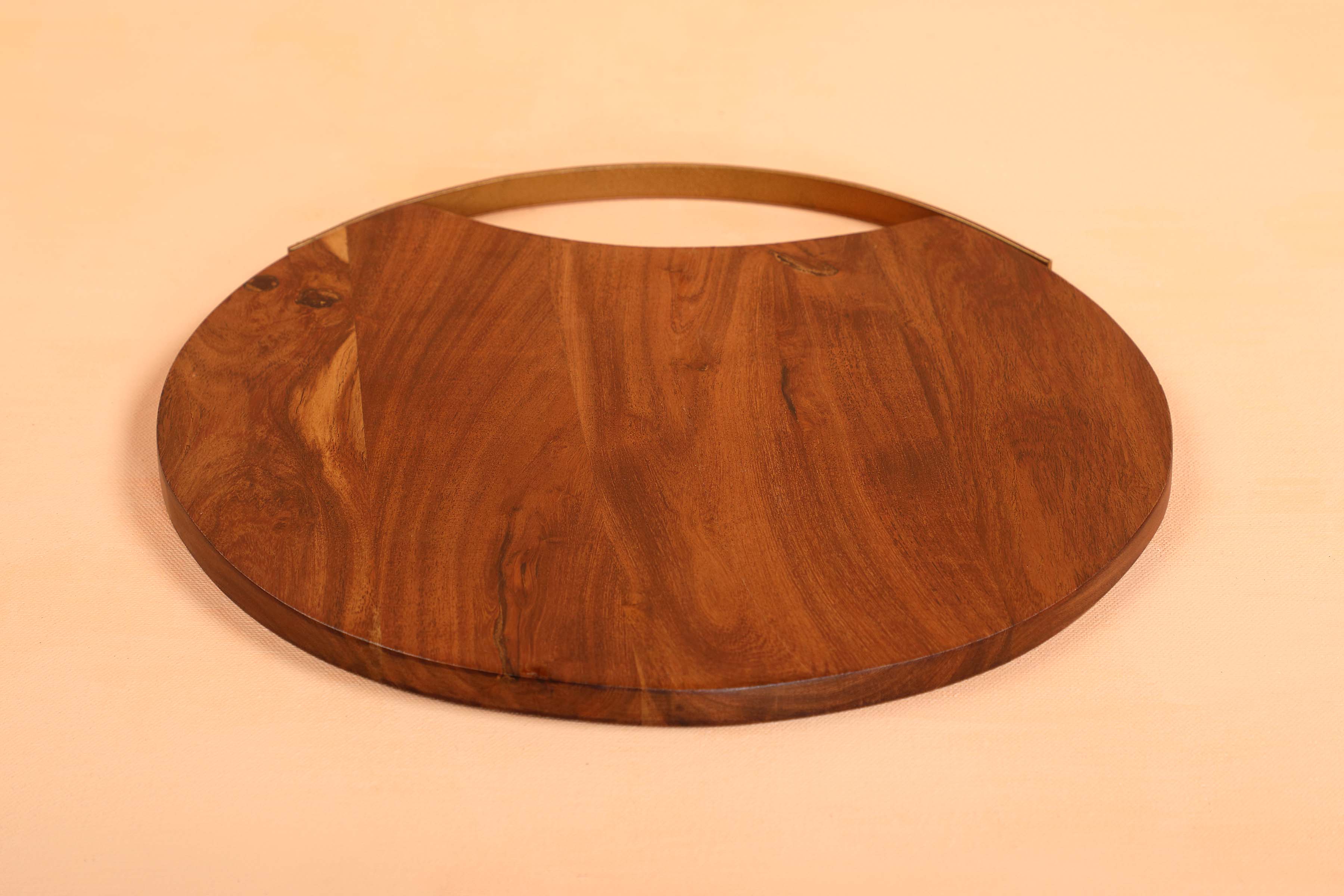 Handmade Wood Charcuterie Board - Round - 12 inches (Set of 2)