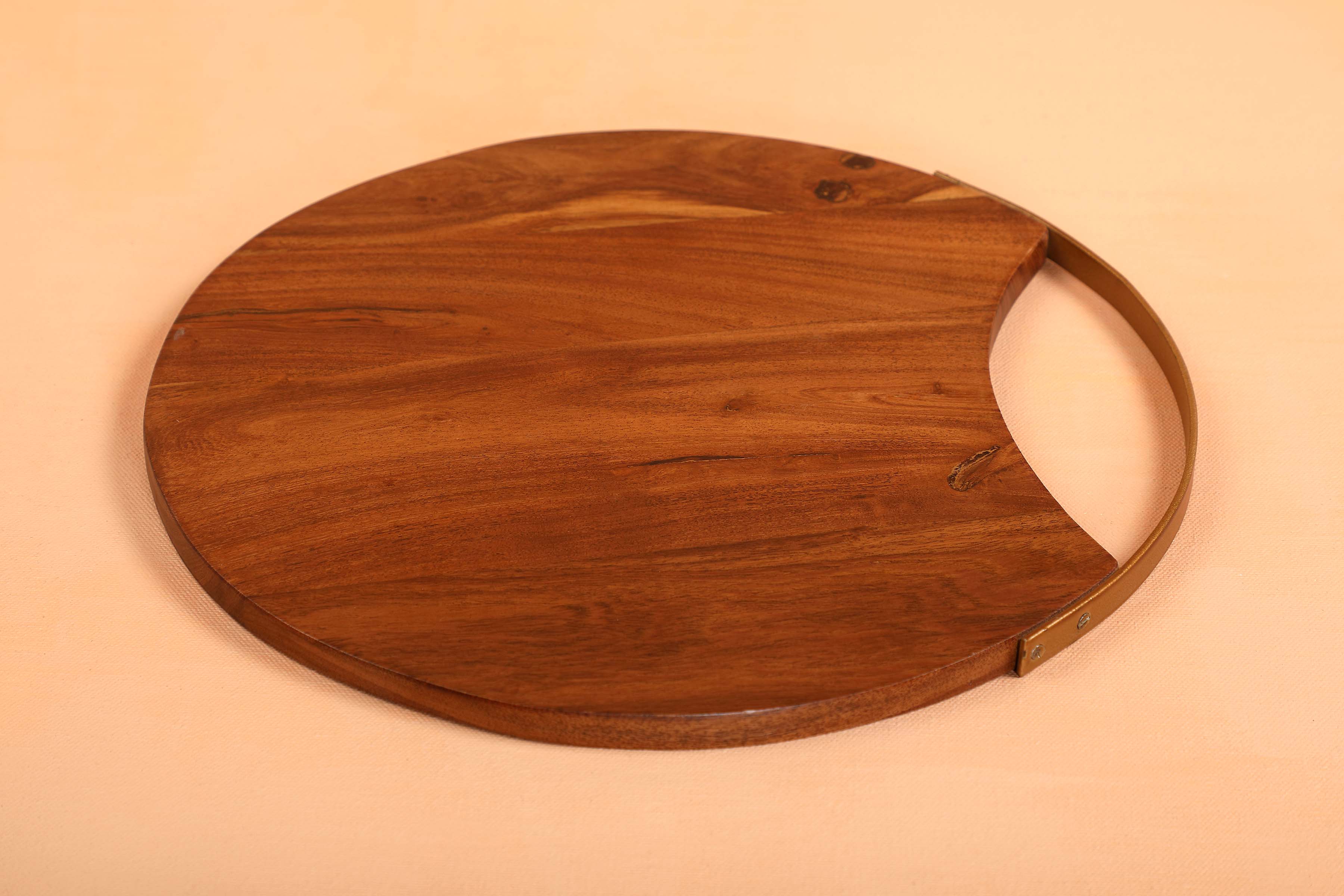Handmade Wood Charcuterie Board - Round - 12 inches (Set of 2)