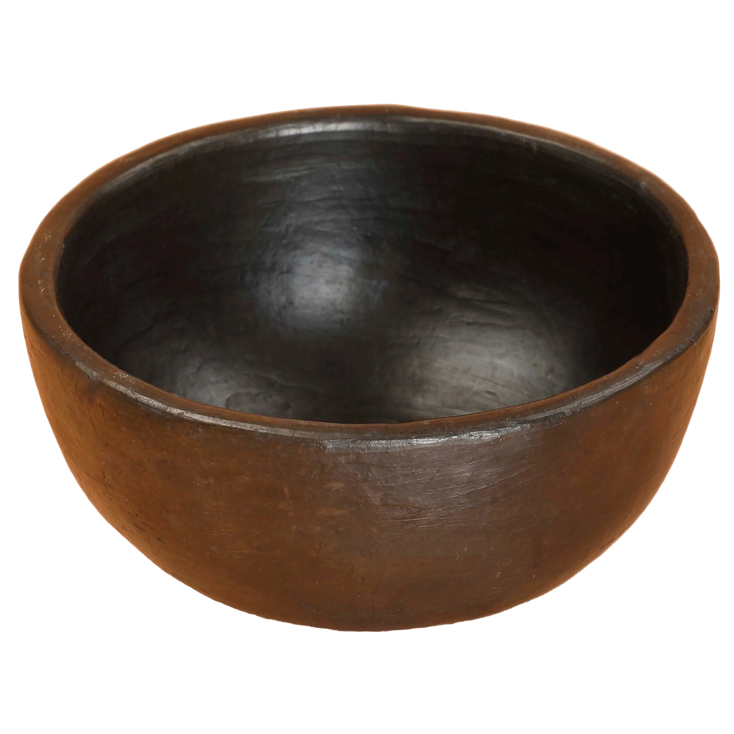 Earthenware Clay Longpi Pottery Bowl, 6x2 Inch (Set of 2)