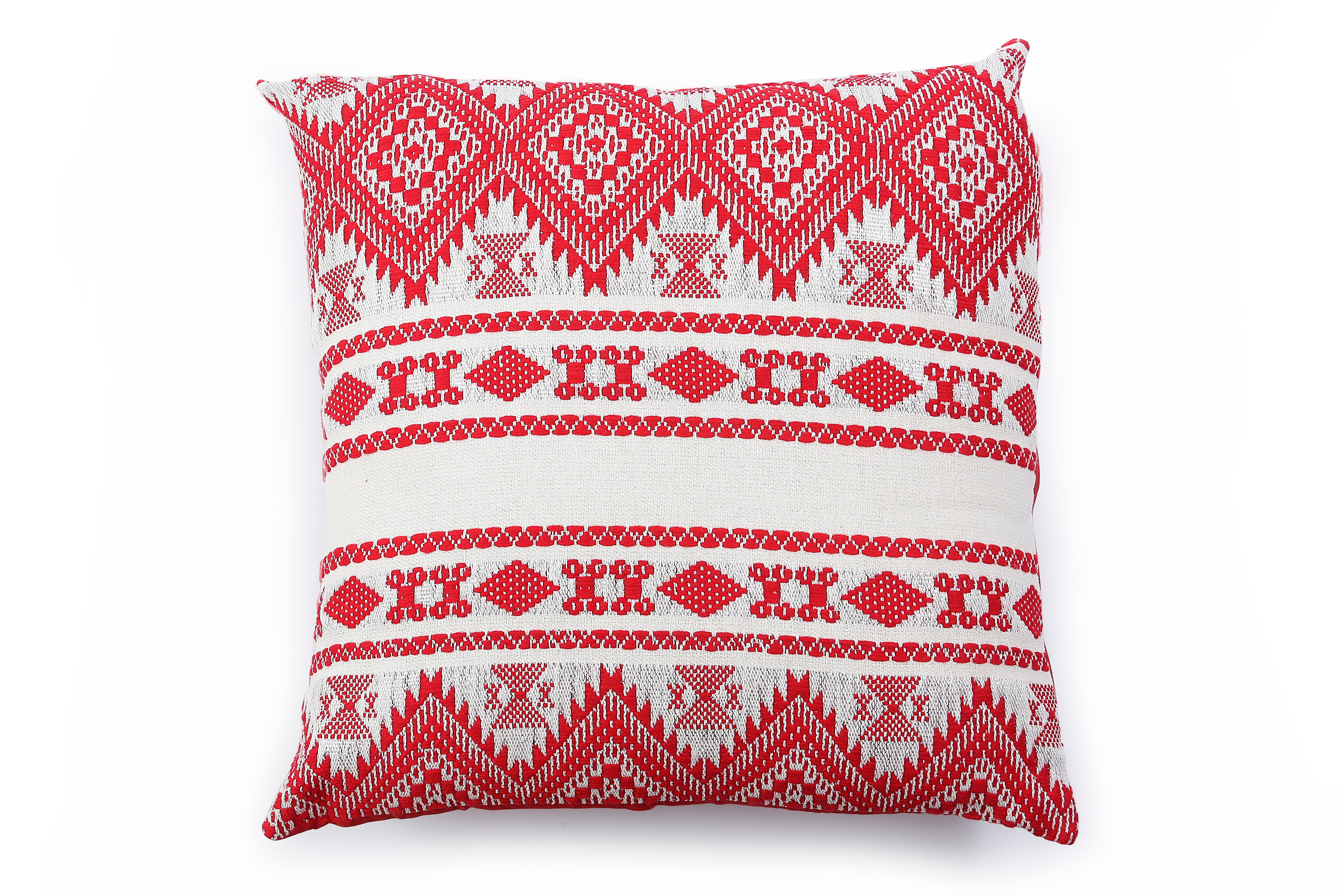 Noel Cushion, Red,  18x18 Inch