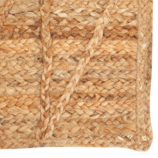Triangle Jute Doormat Rug, Natural -  2 x 3 ft