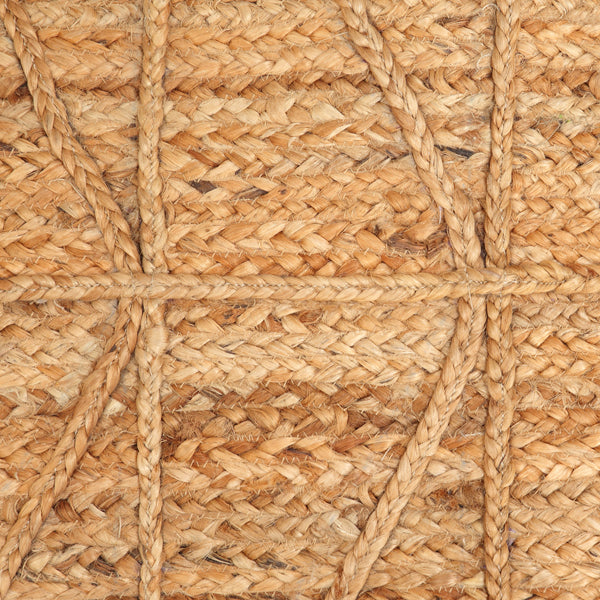 Triangle Jute Doormat Rug, Natural -  2 x 3 ft