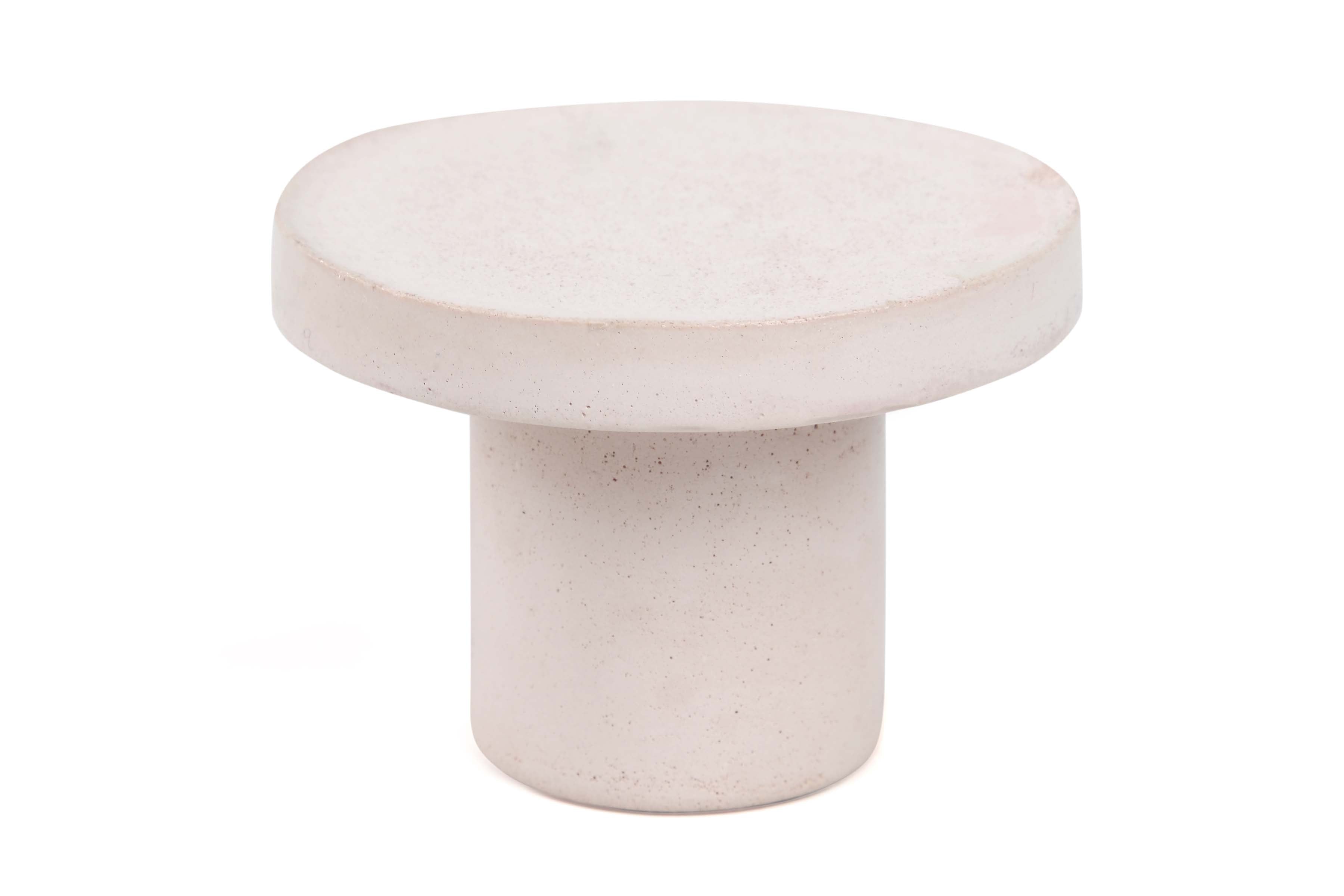 Minimalist Style Concrete Candle Holder - Ivory, 2x2.5Inch (Set of 2)