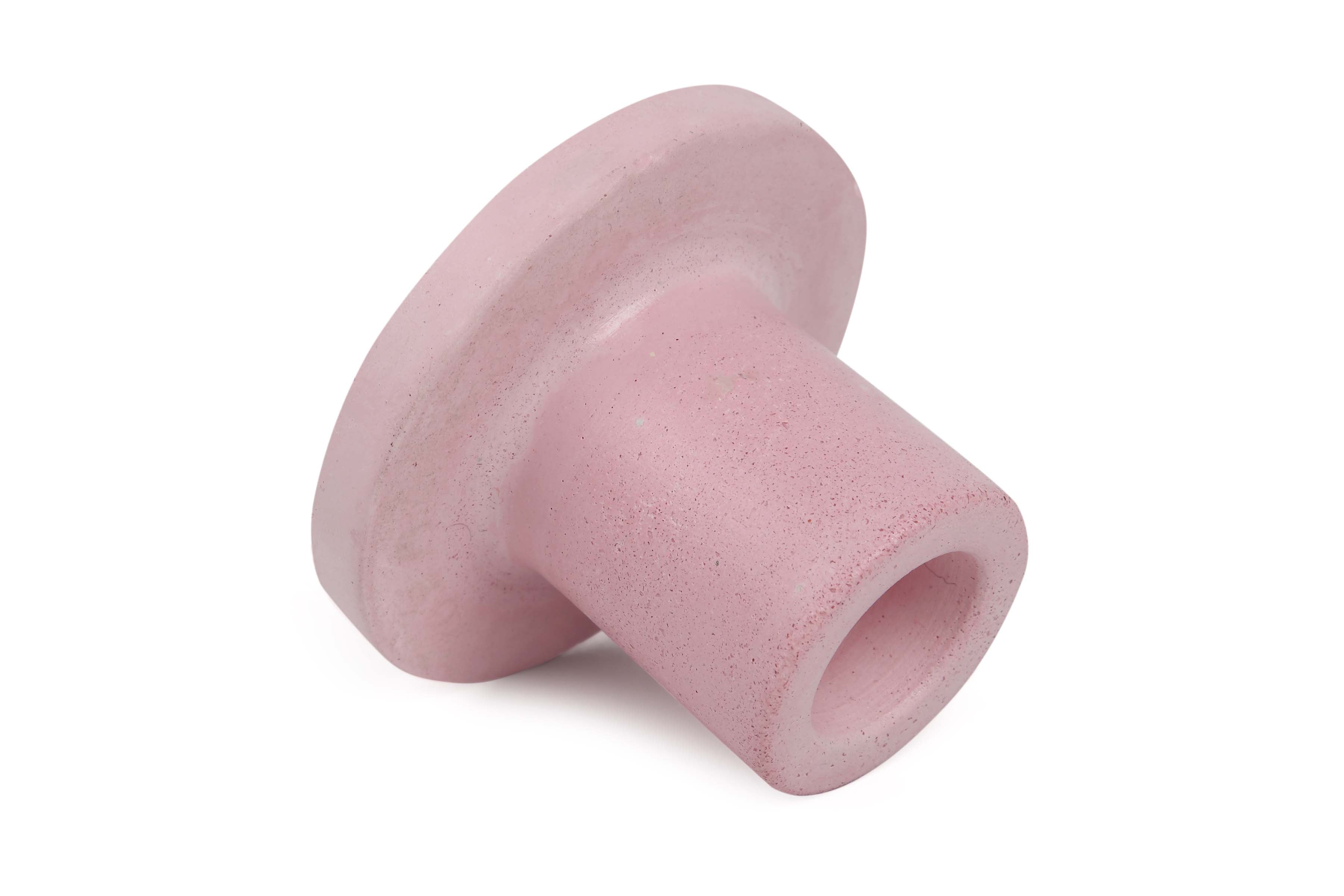 Minimalist Style Concrete Candle Holder - Pink 2x2.5Inch (Set of 2)
