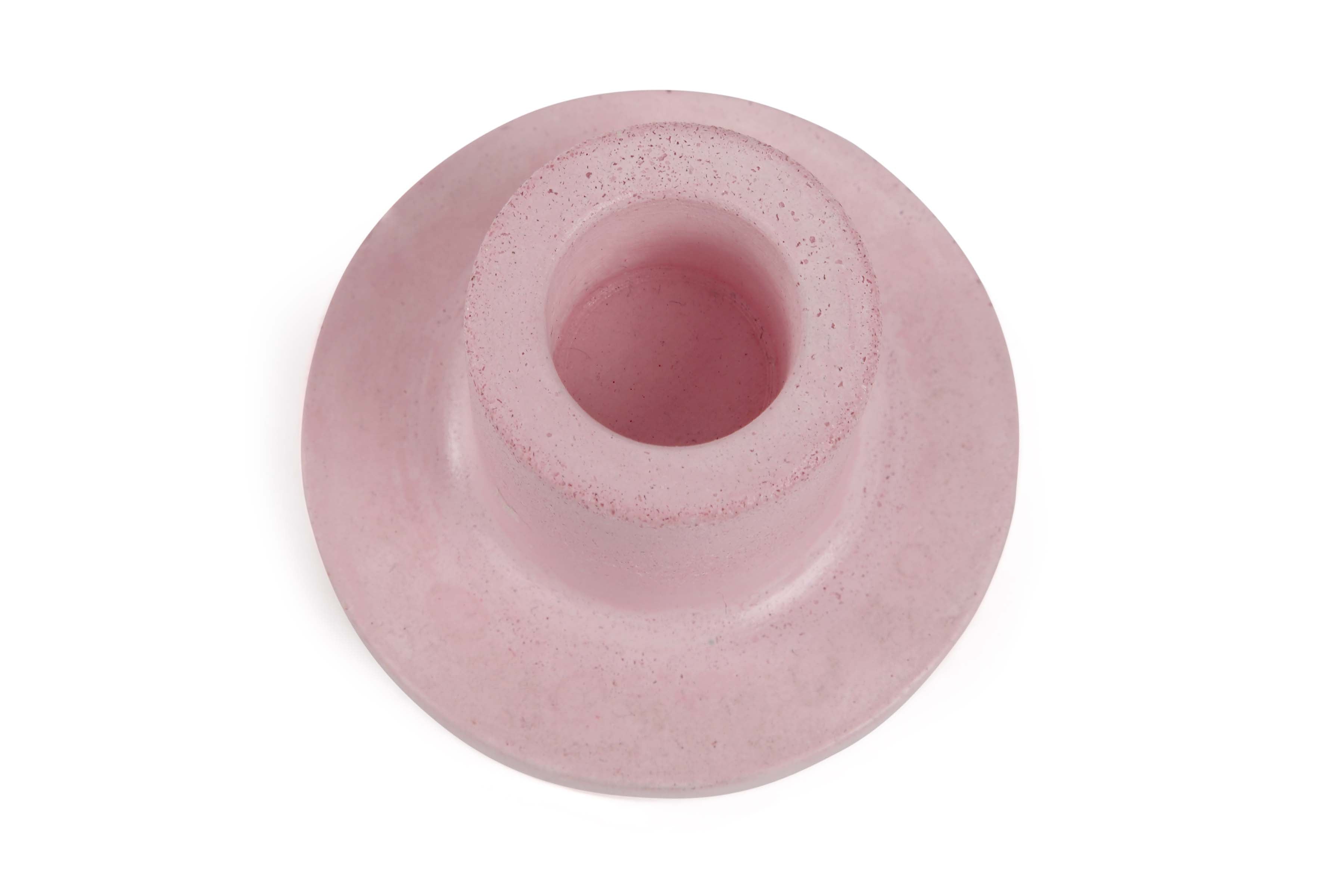 Minimalist Style Concrete Candle Holder - Pink 2x2.5Inch (Set of 2)