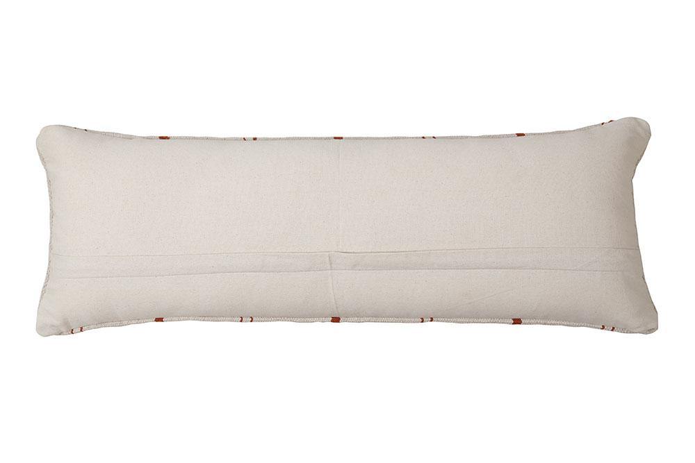 Terra Diamond Lumbar Pillow - 12 x 34 inch Cushion - The Artisen