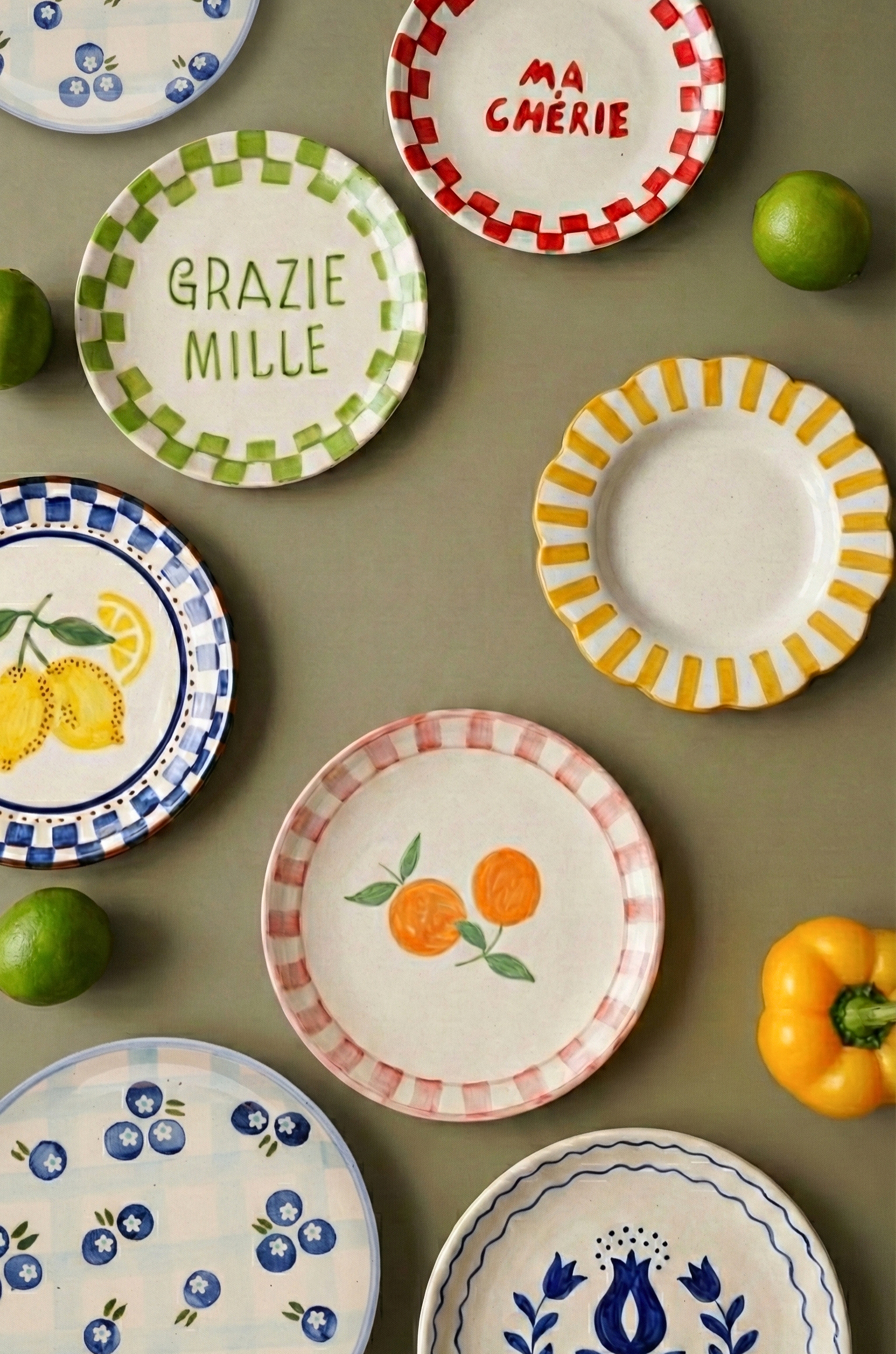 Checkered & Stripe Ceramic Collection