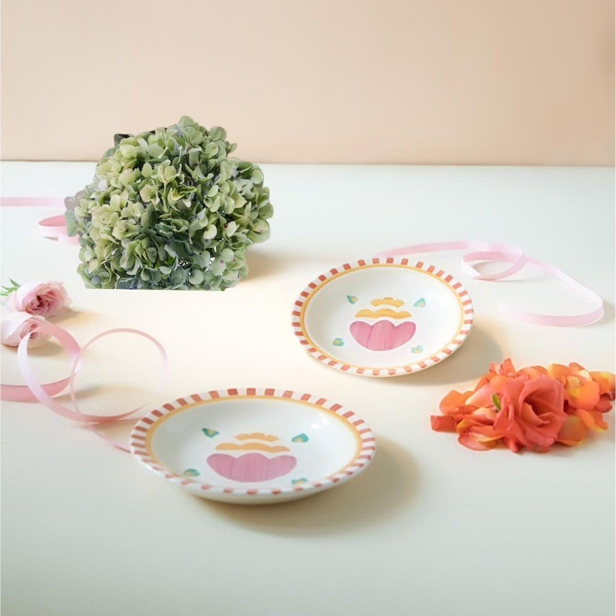 Gypsy Rose Wall Plate (Set Of 2) - 6x6x0.8 Inches