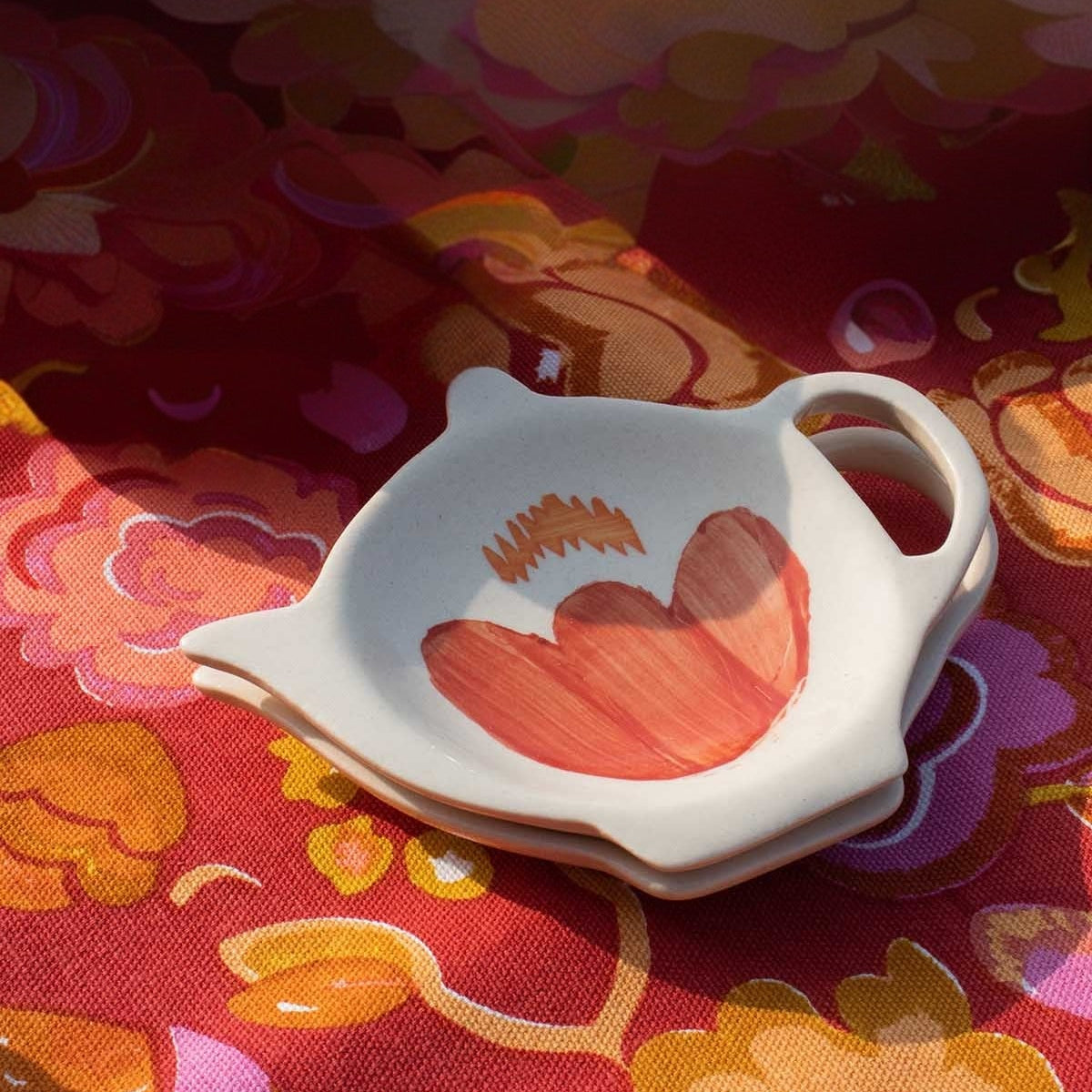 Gypsy Rose Orange Tea Bag Thingy (Set Of 2) - 5x4x0.5 Inches