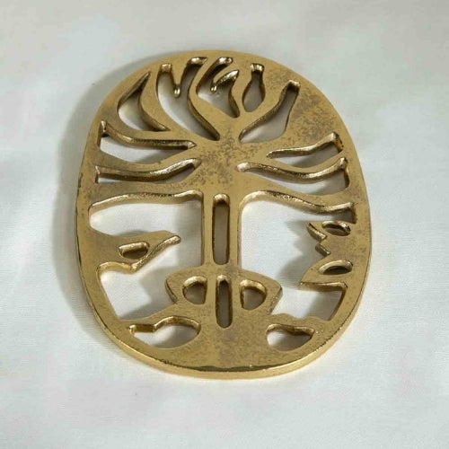 Freedom Tree Trivet (Gold) 8.5x6x0.5 Inches