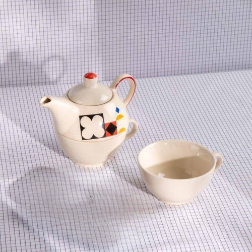Circle Of Joyee Ceramic Tea Pot - Multi , 2.8x2.8x5.5