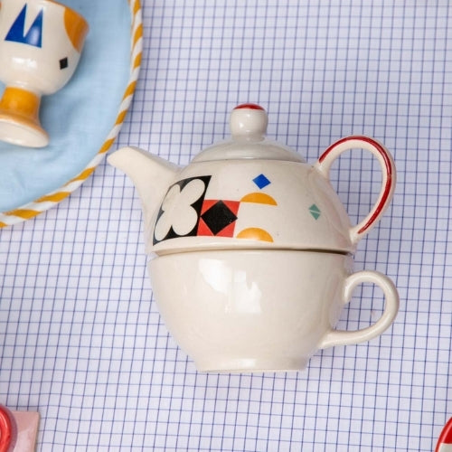 Circle Of Joyee Ceramic Tea Pot - Multi , 2.8x2.8x5.5