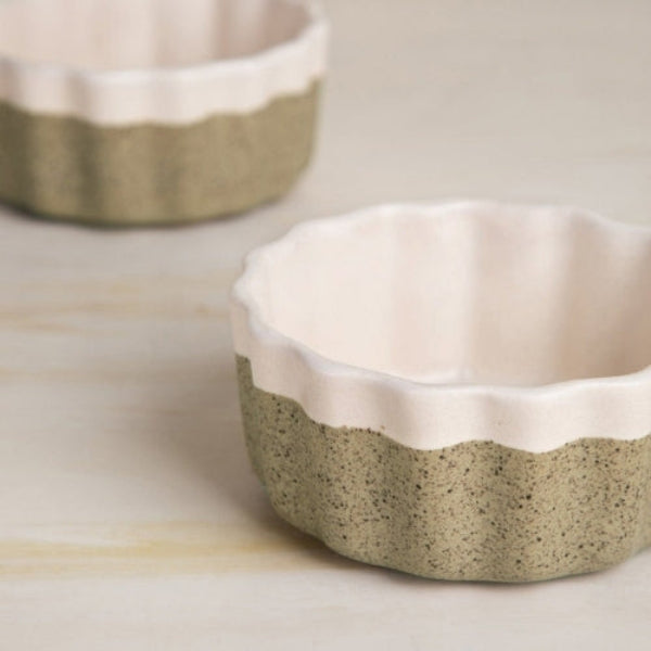 Studio Naturals Herb Green Ramekin (Set Of 2) 3.7x3.7x1.5 Inches