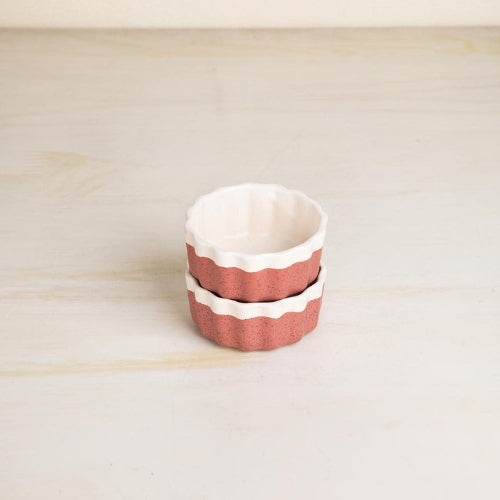 Studio Naturals Red Pepper Ramekin (Set Of 2) 3.7x3.7x1.5 Inches