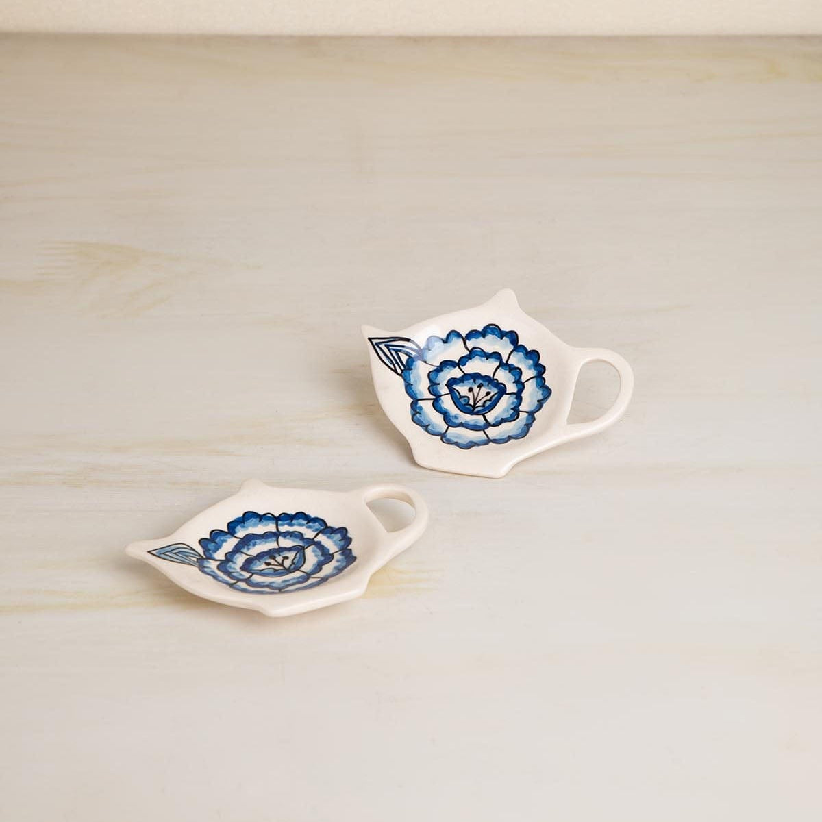 Damask Tea Bag Thinggy (Set Of 2) - 5x4x0.5 Inches