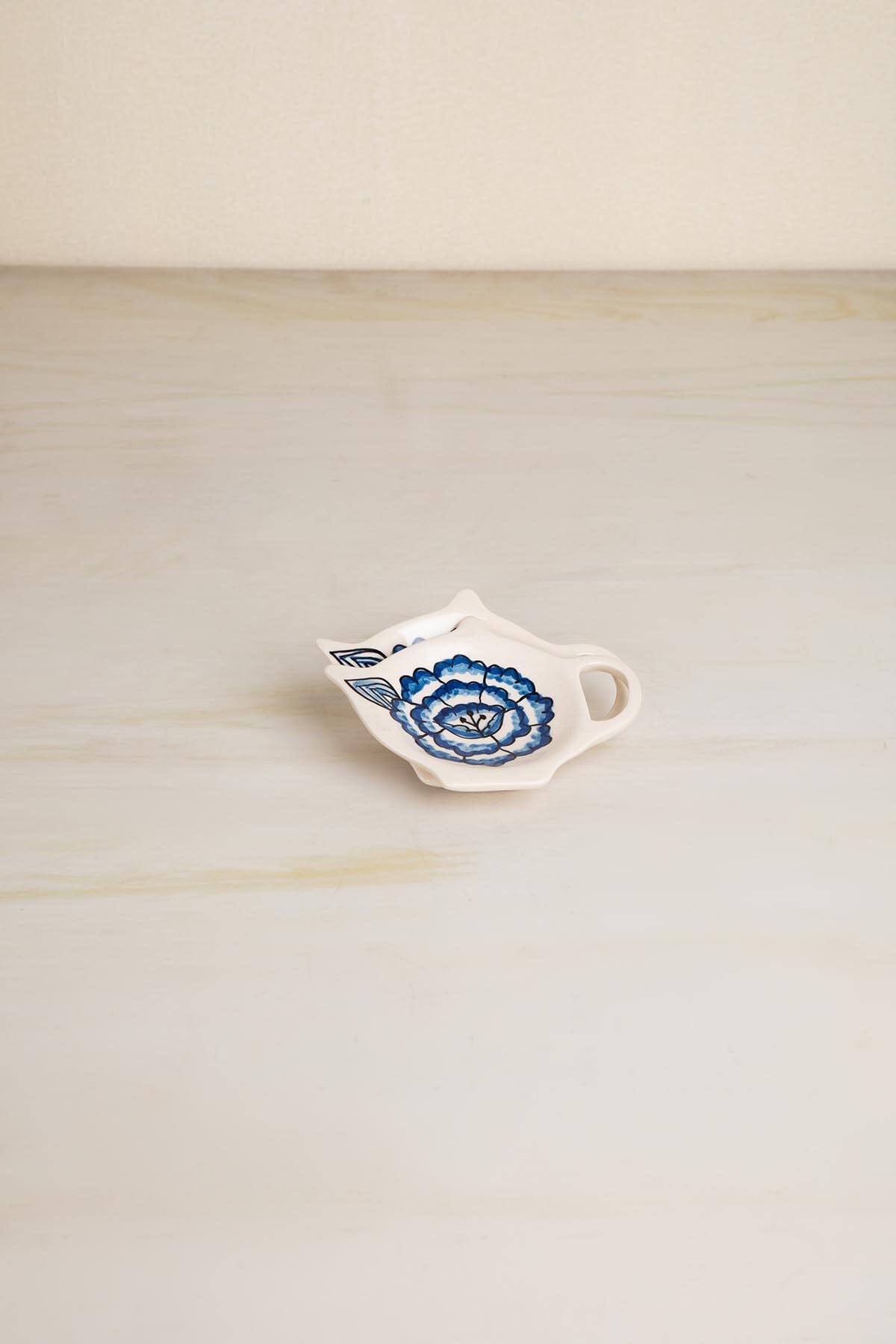 Damask Tea Bag Thinggy (Set Of 2) - 5x4x0.5 Inches