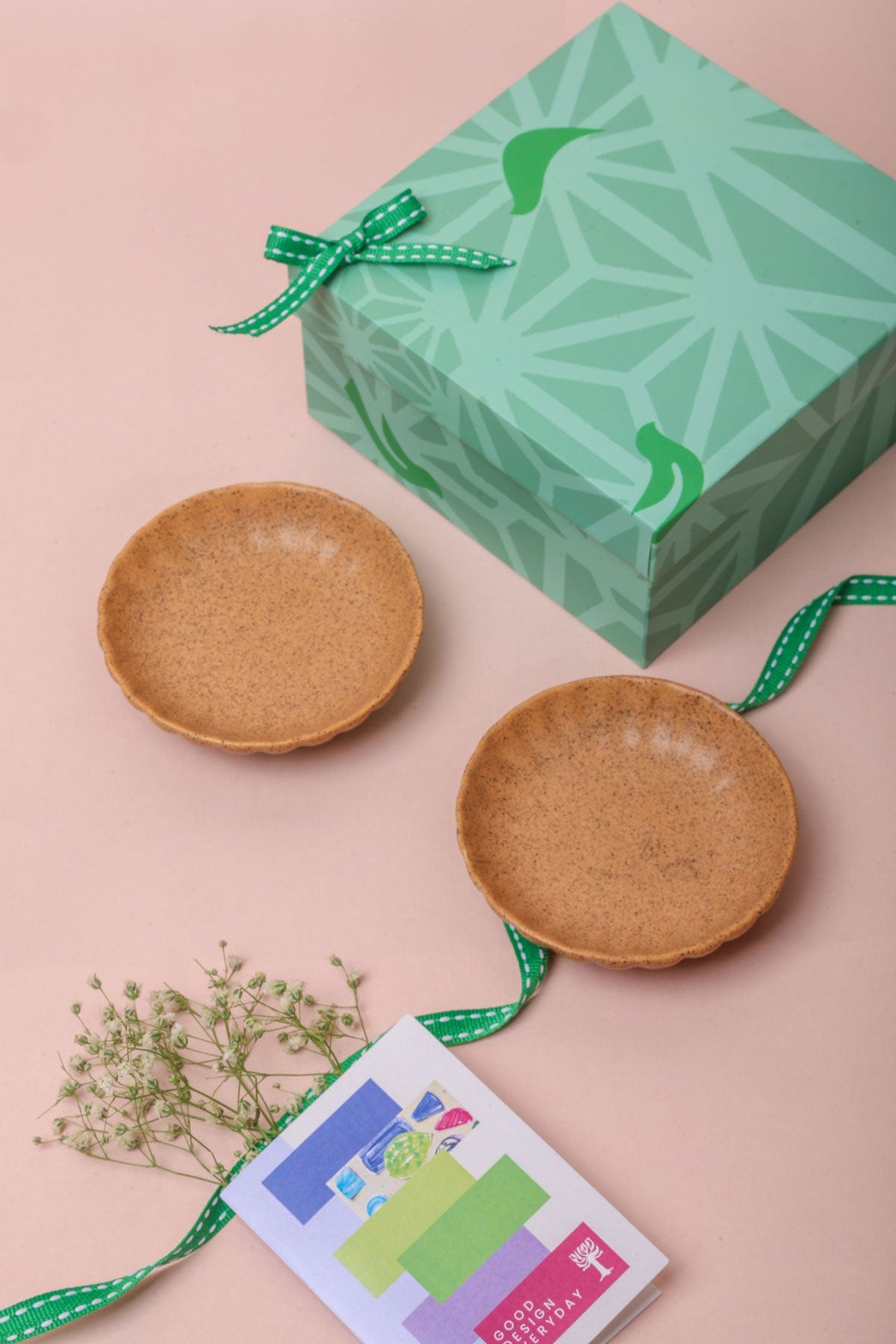 Studio Naturals Butter Yellow Trinket Dish (Set Of 2) - 4x4x1 Inches