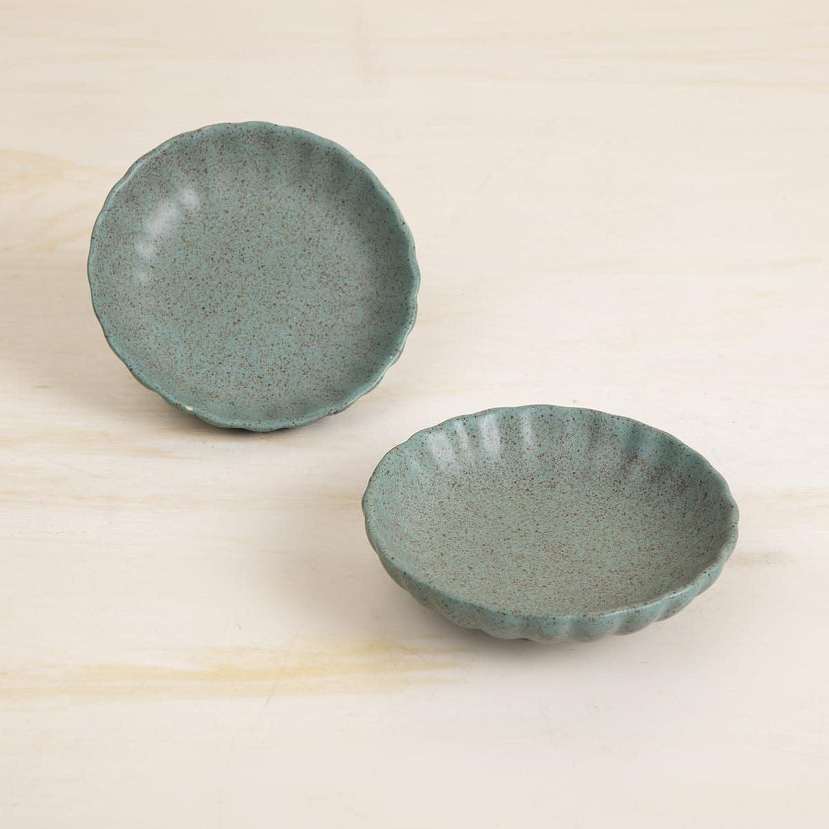 Studio Naturals Berry Blue Trinket Dish (Set Of 2) - 4x4x1 Inches