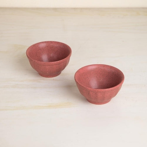 Studio Naturals Red Pepper Mixer Bowl (Set Of 2) 4.5x4.5x2.4 Inches