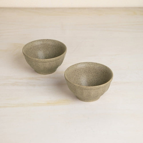 Studio Naturals Herb Green Mixer Bowl (Set Of 2) 4.5x4.5x2.4 Inches