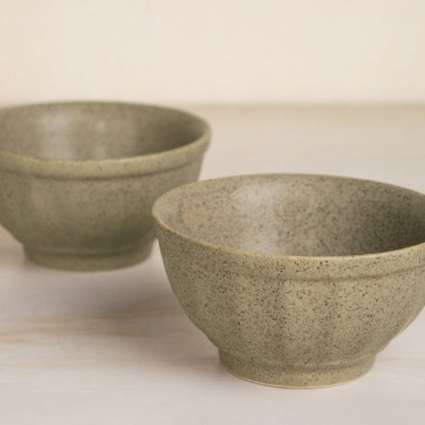 Studio Naturals Herb Green Mixer Bowl (Set Of 2) 4.5x4.5x2.4 Inches