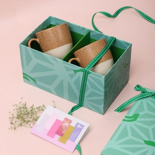 Studio Naturals Butter Yellow Baga Tea Cup (Set Of 2) 3x3x3 Inches