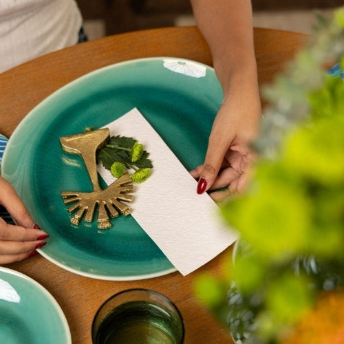 Midori Ceramic Dinner Plate 11.5x10x0.7 Inches