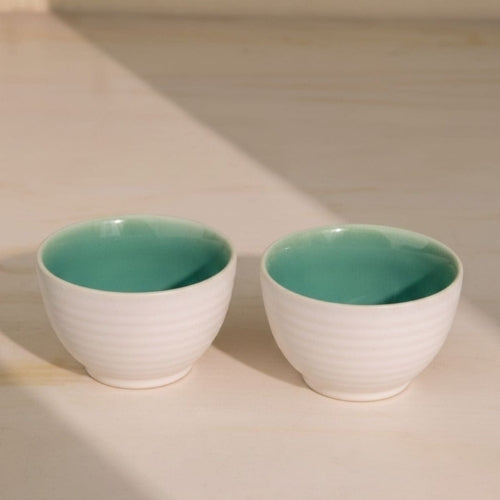 Midori Ceramic Bowl (Set Of 2) - 3.5x3.5x2.25 Inches