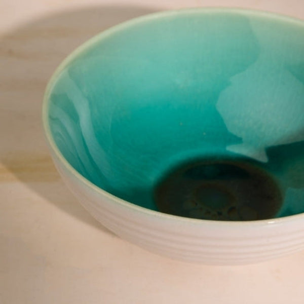 Midori Ceramic Pasta Bowl - 7x7x3 Inches