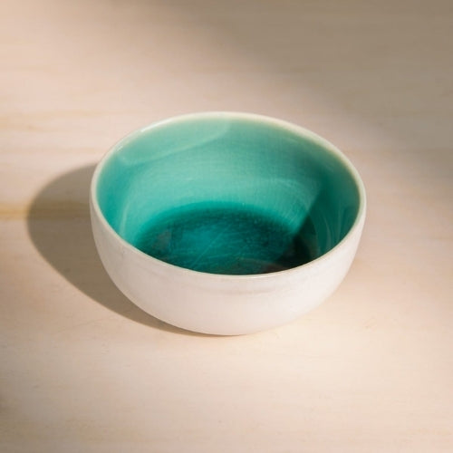 Midori Handcrafted Ceramic Mixer Bowl - Set Of 2 - 5x5x2.5 Inches