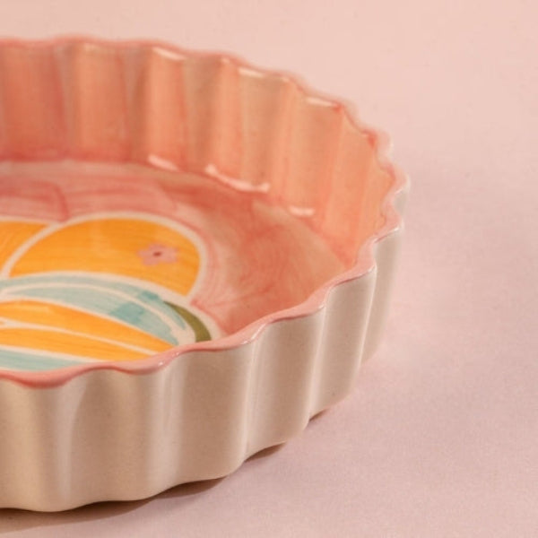 Keora Ceramic Quiche Dish 7.5x7.5x2 Inches