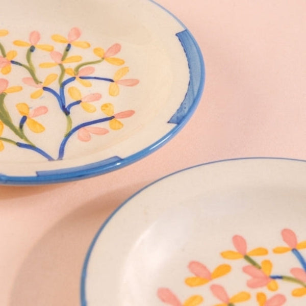 Keora Ceramic Tapas Plate (Set of 2) - 6x6x0.9 Inches
