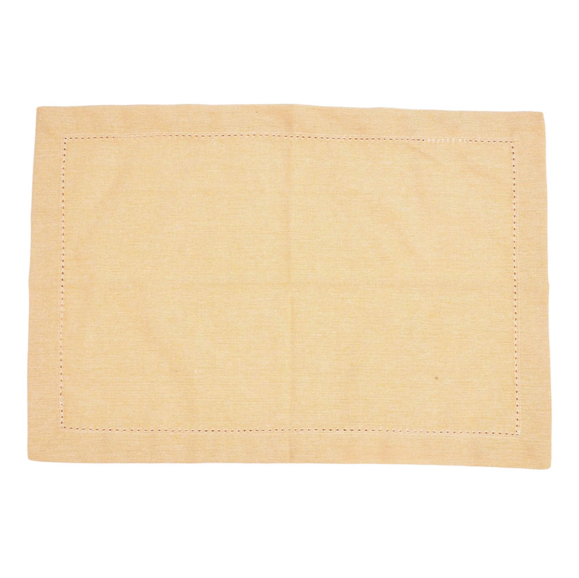 Solid Wheaten Cotton Chambray Placemats (set of 6)- 2 SETS