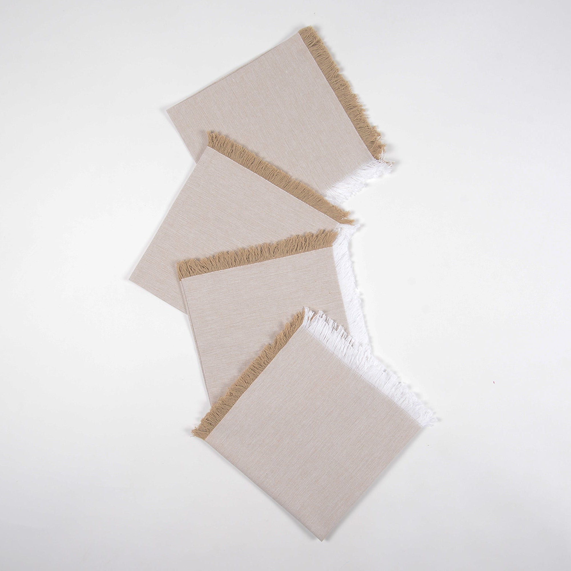 Wheaten Cotton Table Napkins (Set of 4), 18 Inch- 2 SETS