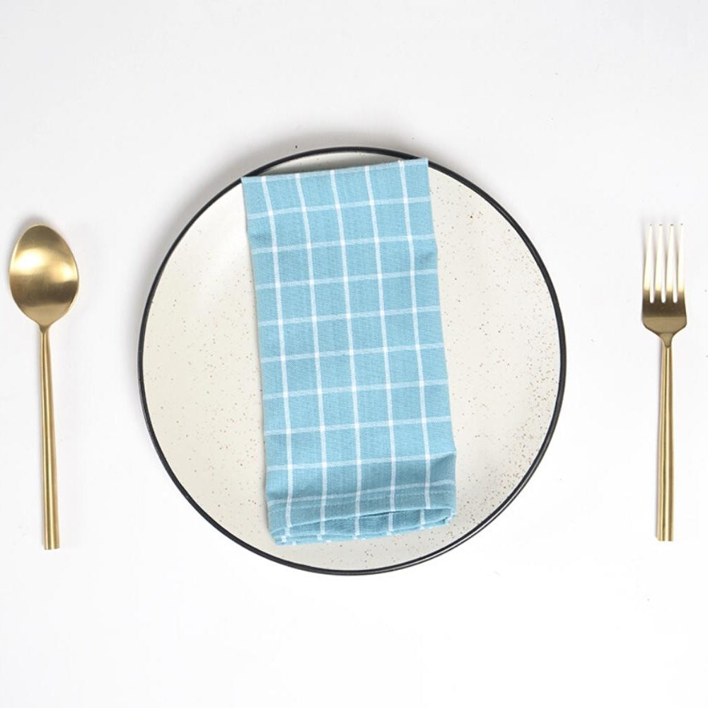 Handloom Sky Table Napkins (Set of 4), 18 Inch- 2 SETS