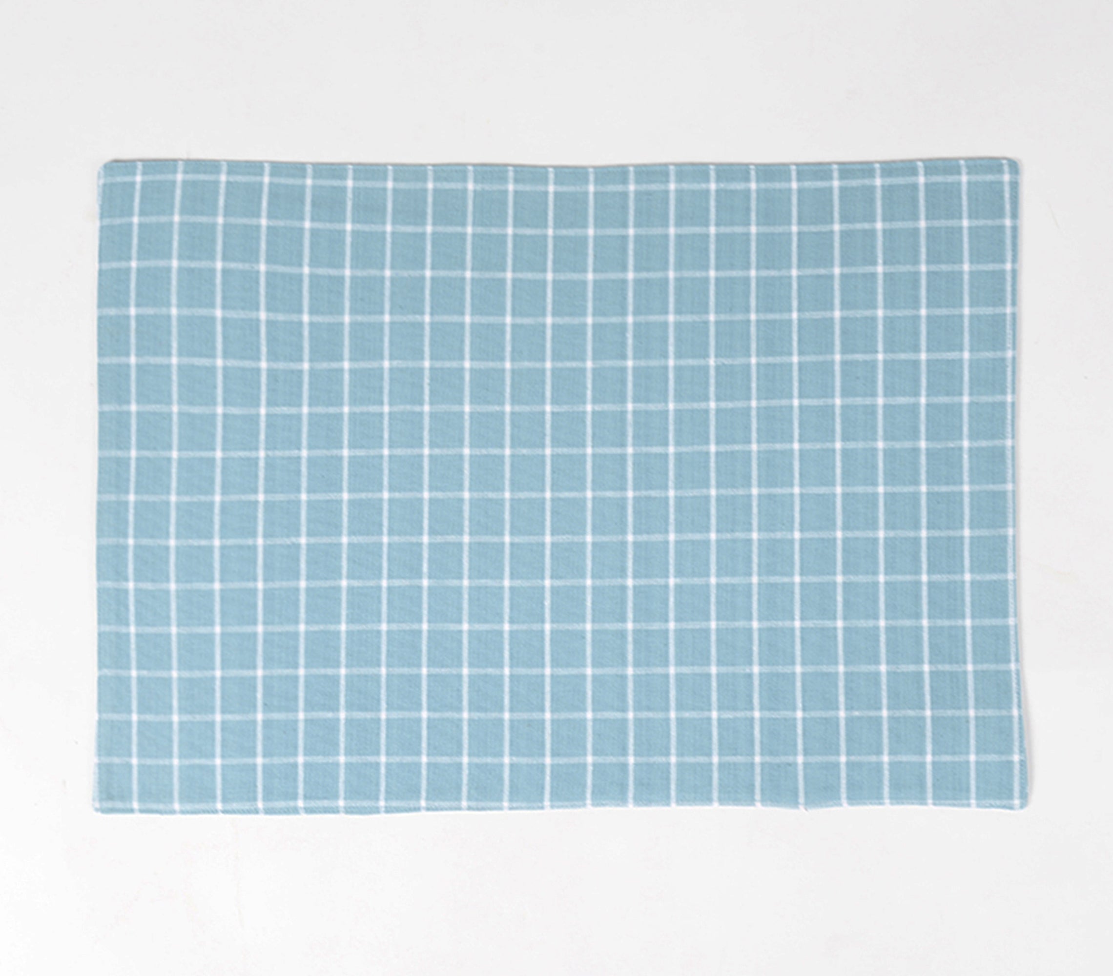 Checkered Sky Cotton Placemats (set of 4), 18.5 X 13 inch
