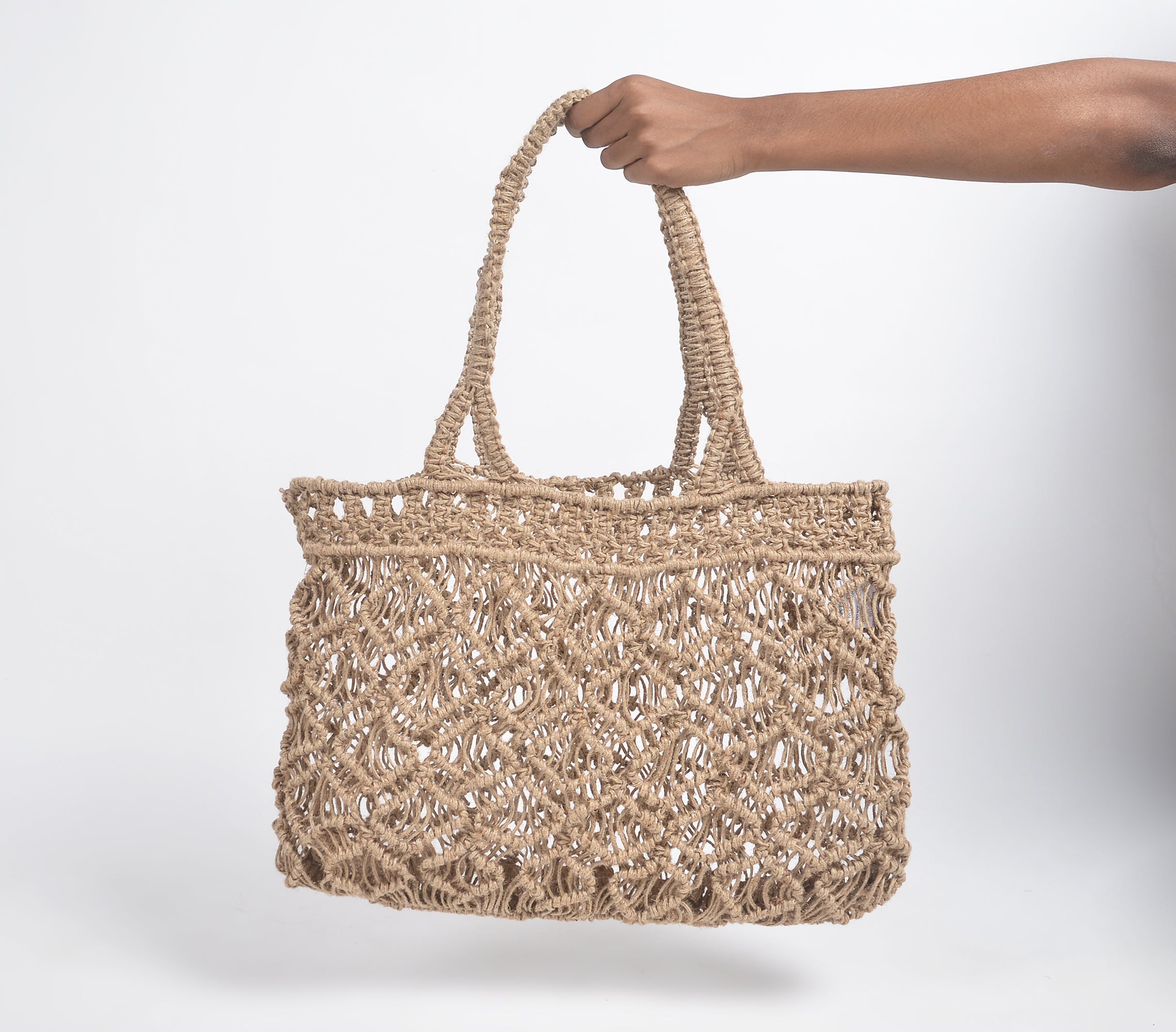 Macrame personalized store Tote bag handmade cotton shoulder bag shopping bag grocery bag beach bag summer bag