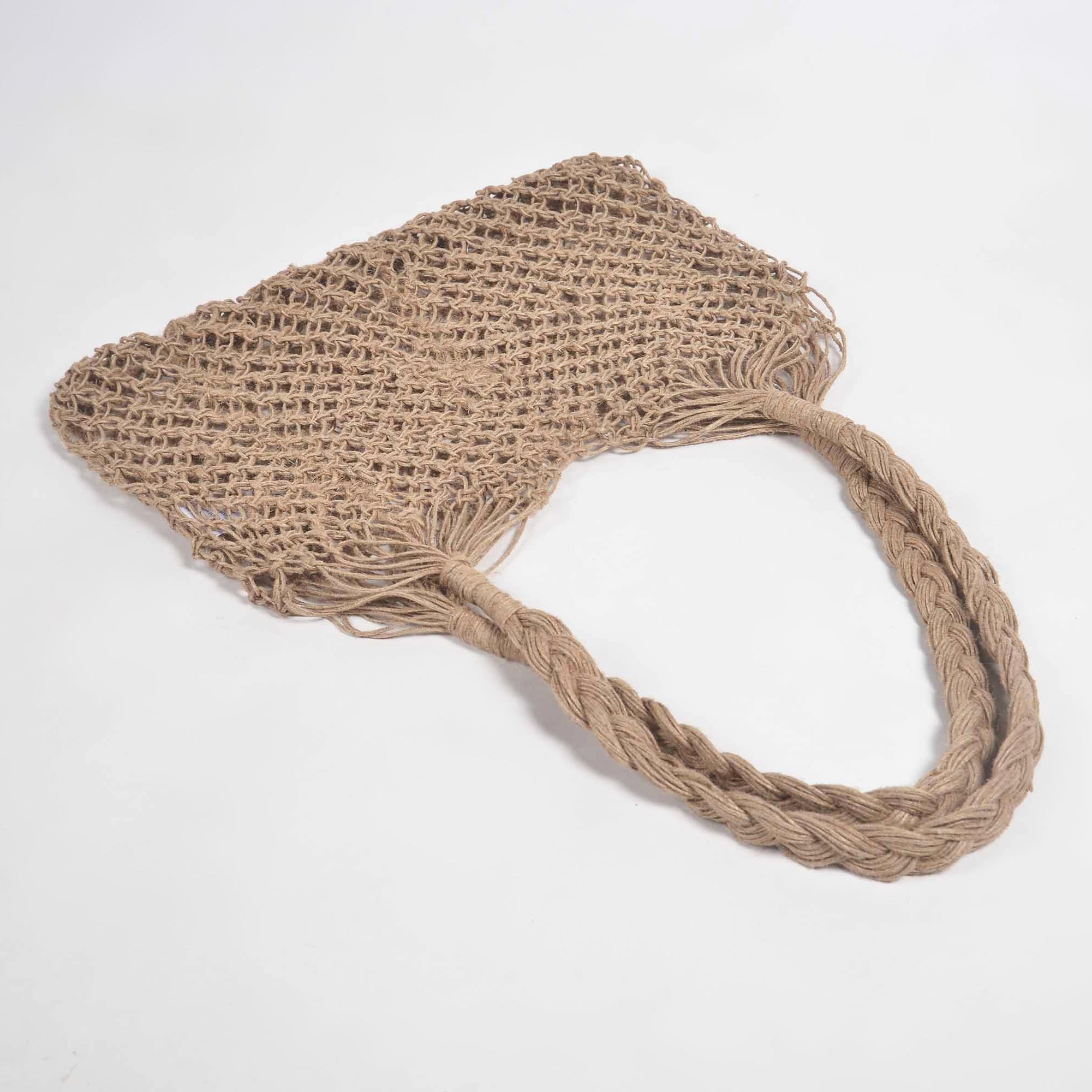 Handmade Jute Summer Market Tote, 18X10 Inch