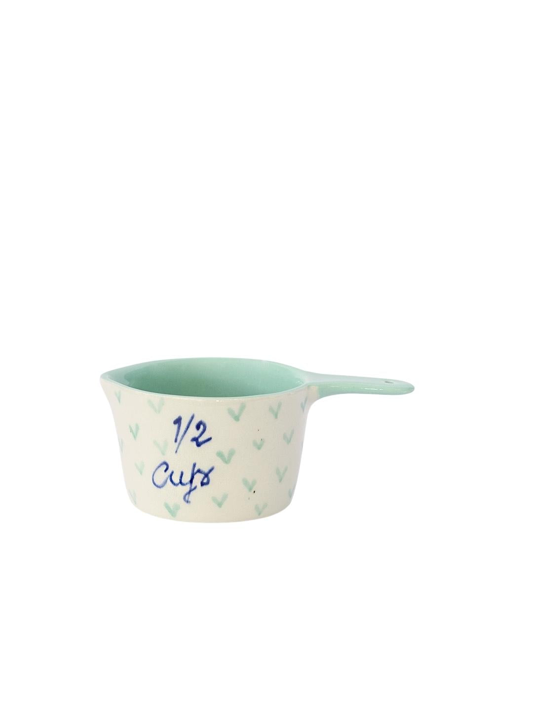 Little Hearts Measuring Ceramic Cup - (Set of 4)