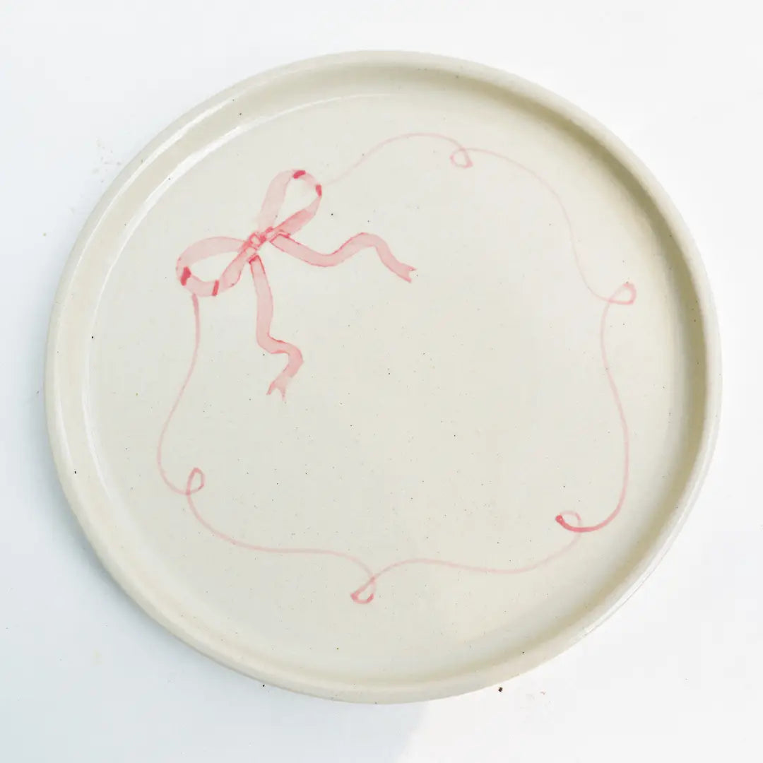 Ceramic platter - Bow, 7 Inches (Set of 2)