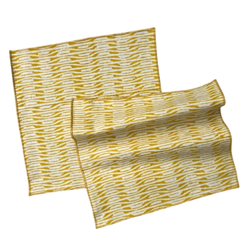 Slub Cotton Sunny Swatches Kerchief 10x10 Inches (Set of 4)