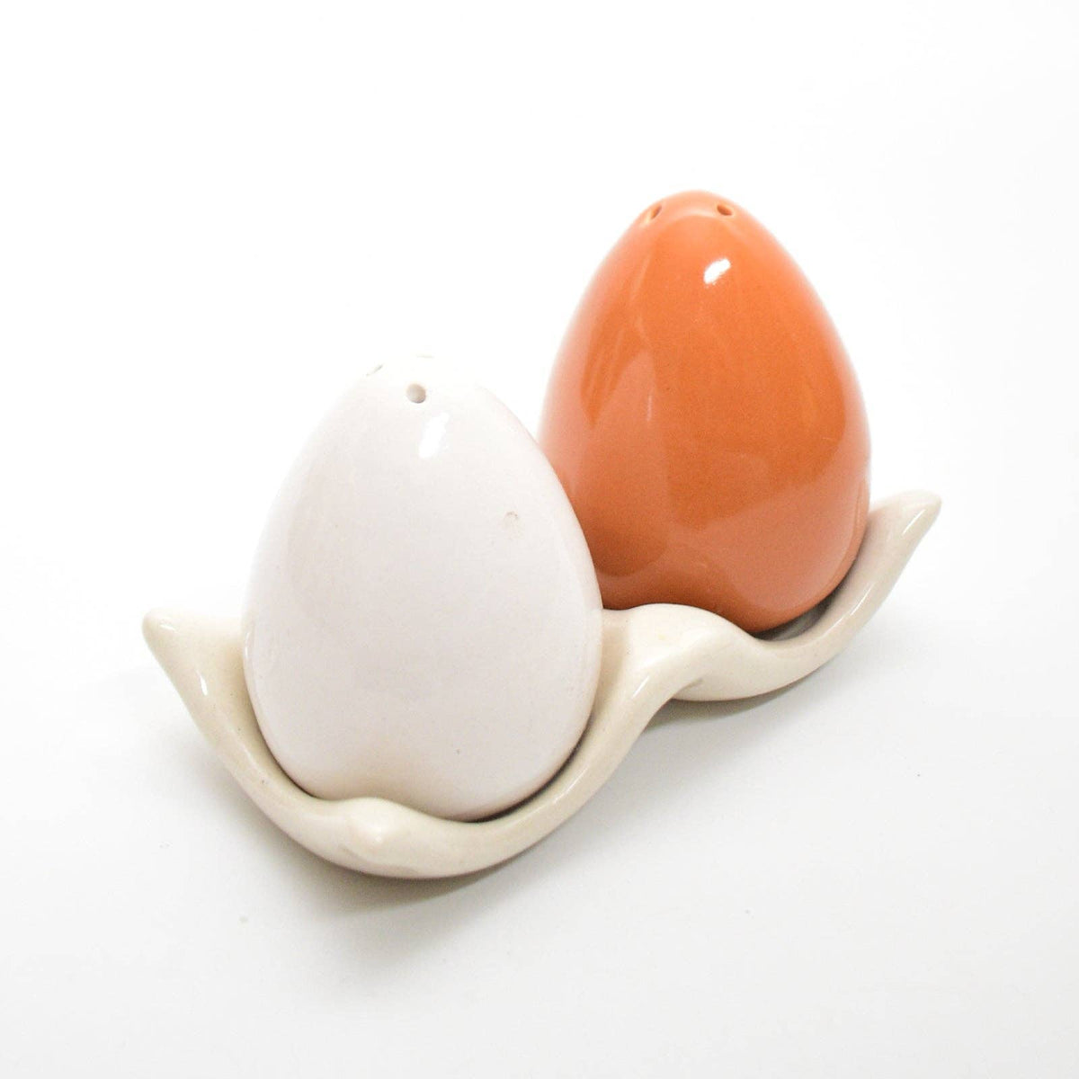Egg Salt & Pepper Shaker Set with Tray | 2.3 Inch