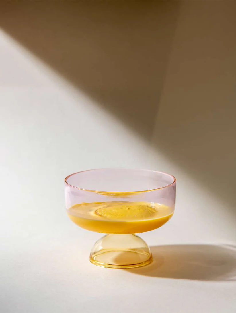 Ivy Blush Pink Dessert / Snack Bowl - 4 x 3 Inches , 6.08 oz (Set of 4)